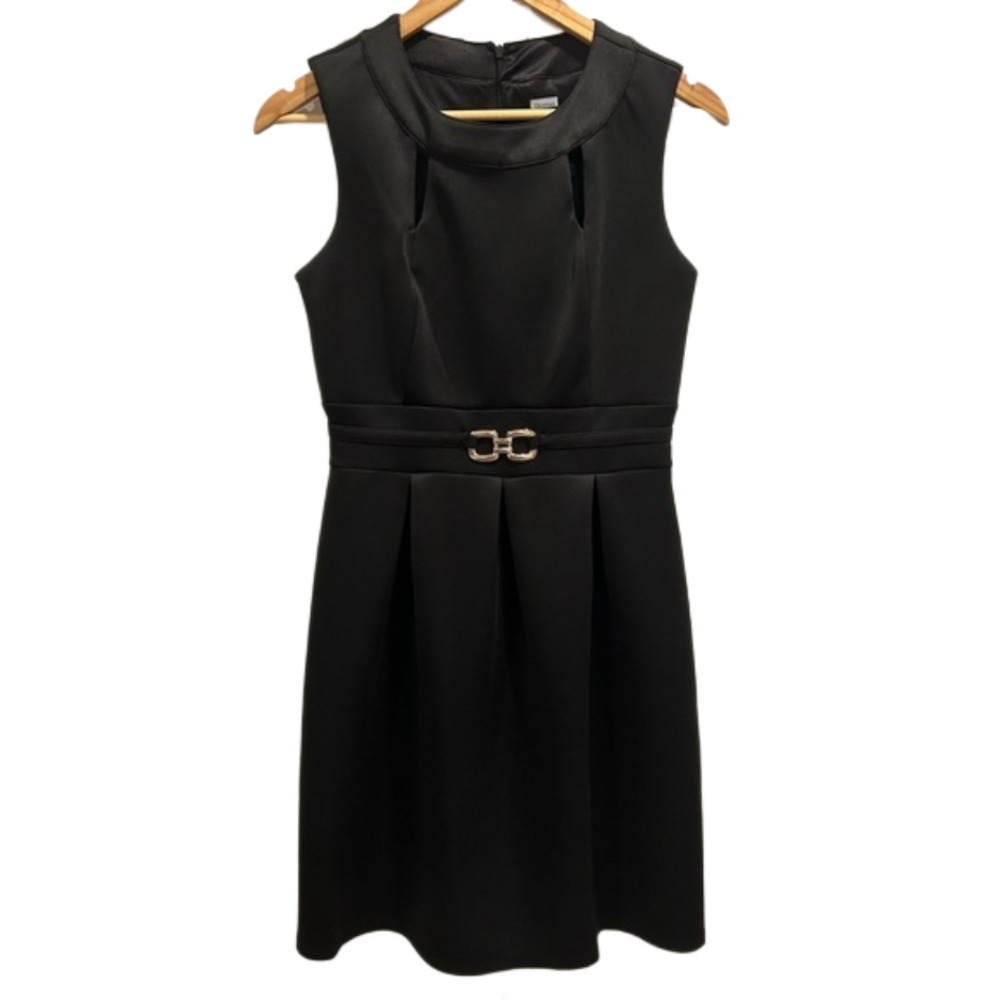 Black Dress Sleeveless Enfocus Studio Mini Fit/Flare All season Career Size 6